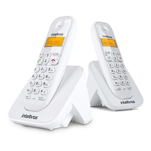 Kit Telefone Intelbras sem Fio Digital e Ramal TS 3112 Branco