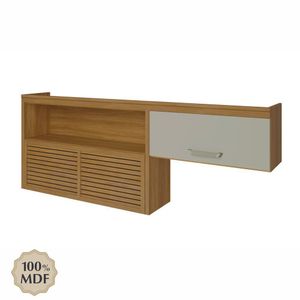 Armário Nesher 2 Portas Nicho Princesa 200Cm Freijó/Off White