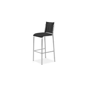 Banqueta Turim Aço Nobre Junco CR2 C50 J-18 Preto