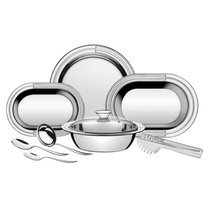 Kit para Servir Tramontina Ciclo em Aço Inox - 8 Peças