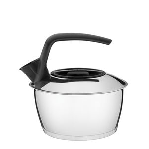 Chaleira Tramontina em Aço Inox com Fundo Triplo Cabo Preto -  1,5 Litros