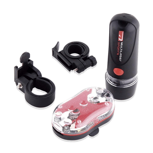 Kit Farol Dianteiro e Traseiro Resistentes à Água para Bike com Suporte Atrio - BI006