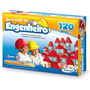 Brincando de Engenheiro 120 Peças Xalingo