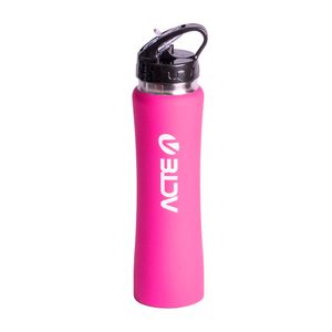 Garrafa Squeeze Térmico Acte Sports Emborrachado 500ml C23 - Rosa