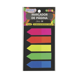 Marcador de Páginas BRW Neon Setas - 5 Cores