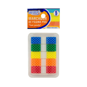Marcador de Páginas BRW Poá - 5 Cores