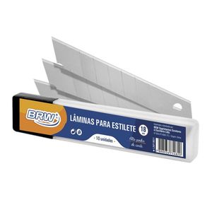Lâminas para Estilete BRW 18mm - 10un