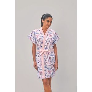 Roupão Lepper Aveludado Curto Estampado Luau - M