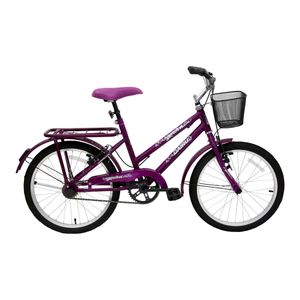 Bicicleta Cairu Aro 20 Genova com Cesta V.B Violeta