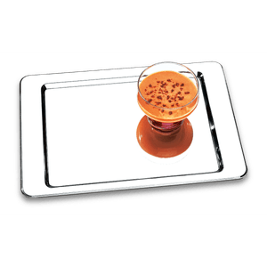 Bandeja Brinox Átina em Aço Inox - 40 x 28cm