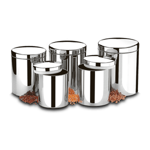 Conjunto Potes para Mantimentos Brinox Suprema - 5 Peças