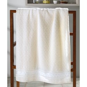 Toalha de Rosto Döhler Felpudo Jacquard Premium Liso 50cm x 80cm - Marfim