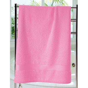 Toalha de Banho Döhler Felpudo Prisma Liso 70cm x 1,40m - Rosa