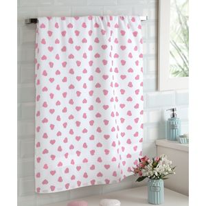 Toalha de Rosto Döhler Felpudo Prisma Estampado Formosa 50cm x 80cm - Rosa