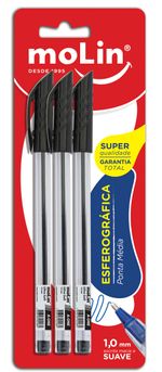 Kit-com-Tres-Canetas-Esferograficas-Ponta-Media-Molin-Preto