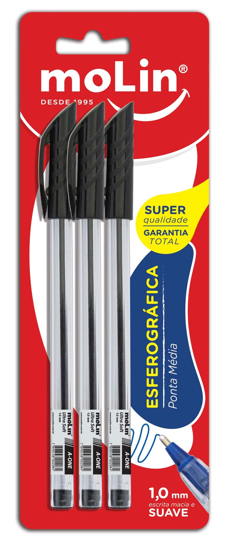 Kit-com-Tres-Canetas-Esferograficas-Ponta-Media-Molin-Preto