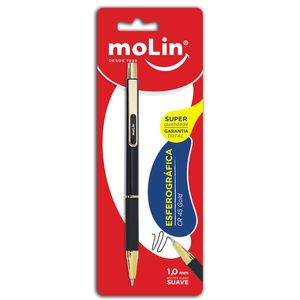 Caneta Esferográfica Retrátil CR 45 Molin Gold