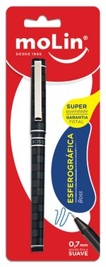 Caneta-Esferografica-Retratil-Boss-Molin-Azul