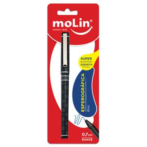 Caneta Esferográfica Retrátil  Boss  Molin Azul