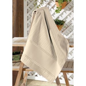 Toalha de Rosto Velour Döhler  Artesanale Liso 50cm x 80cm Bege