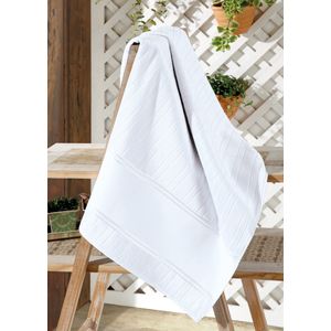 Toalha de Lavabo Döhler Velour Artesanalle Liso  30cm x 45cm Branco
