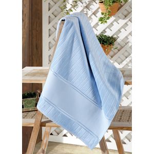 Toalha de Lavabo Döhler Velour Artesanalle Liso  30cm x 45cm Azul