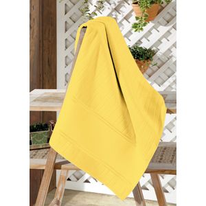 Toalha de Lavabo Döhler Velour Artesanalle Liso  30cm x 45cm Amarelo