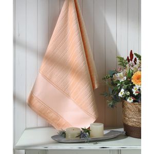Toalha de Lavabo Döhler Velour Artesanalle Liso  30cm x 45cm Pêssego