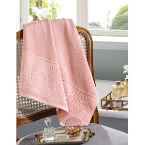 Toalha Banhão Döhler Felpudo Jacquard Confort Liso 90cm x 150cm - Rosê
