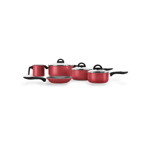 Conjunto de Panelas Brinox Chilli em Alumínio - 5 Peças