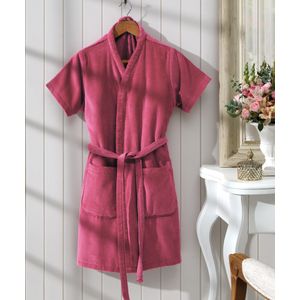 Roupão Döhler Fiore Velour Adulto Feminino Cereja - P