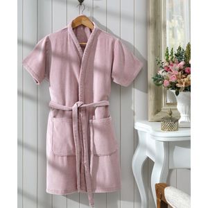 Roupão Döhler Fiore Velour Adulto Feminino Rosa Claro - P