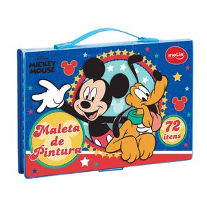 Maleta de Pintura com 72 Itens Molin Mickey Estampado