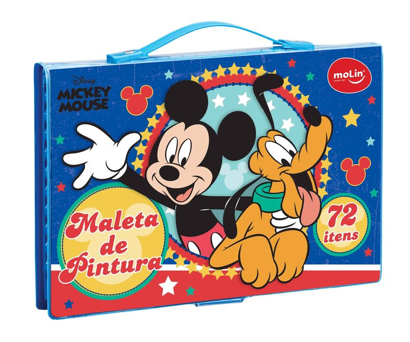 Maleta-de-Pintura-com-72-Itens-Molin-Mickey-Estampado