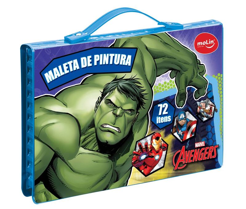 Maleta-de-Pintura-com-72-Itens-Molin-Avengers-Estampado