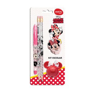 Kit Escolar com 5 Itens Molin Minnie Estampado