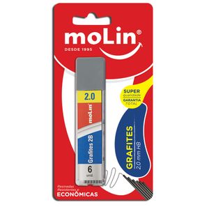 Grafites Molin 2B 2,0mm Preto