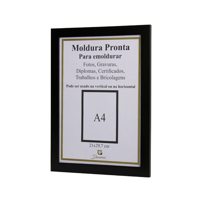 Moldura-para-Certificado-de-Parede-Decorex-21x30-Lisa-Preto--1-