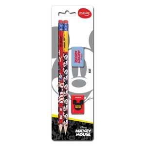 Kit com 4 Itens Molin Pencil Mickey Estampado