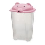 Cesto-Urso-Cajovil-44-Litros-Transparente-Rosa