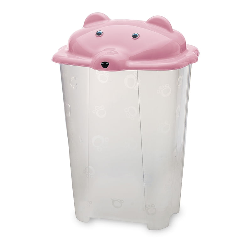 Cesto-Urso-Cajovil-44-Litros-Transparente-Rosa