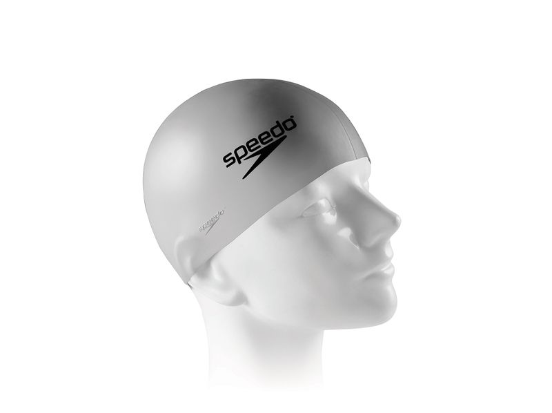 Touca-de-Silicone-para-Natacao-Junior-Speedo-Cinza