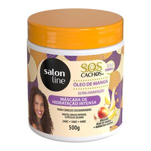 Máscara de Hidratação Intensa SOS Cachos Óleo de Manga Salon Line 500g