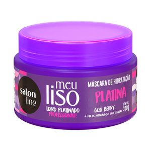 Máscara de Hidratação Meu Liso Platina Loiro Platinado Salon Line 300g