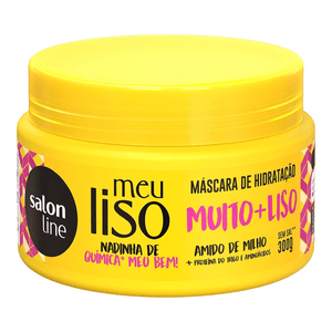Máscara de Hidratação Meu Liso Muito+Liso Amido de Milho Salon Line 300g