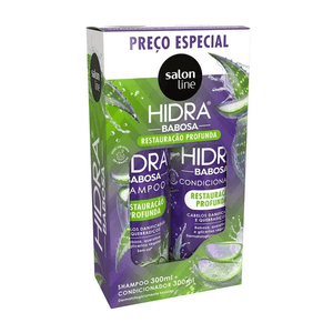 Kit Shampoo e Condicionador Hidra Babosa Salon Line 300ml