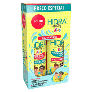 Kit Shampoo e Condicionador Hidra Multy Kids Salon Line 300ml
