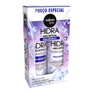 Kit Shampoo e Condicionador Hidra Hialurônico Salon Line 300ml