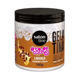 Gelatina Linhaça #todecacho Definição e Brilho Salon Line 550g
