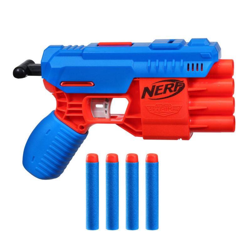 Arma Nerf Alpha Strike Blaster Mão Ilustração Vetorial Brinquedos